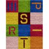 Yglnden Latch Hook Kit Rug DIY Throw Cover Crochet Needlework Printed Canvas Decor for Adults (Letter:110x80cm/43 X32) view 1