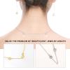 ADMITRY 925 Sterling Silver Necklace Extender, 3 Pcs 14k Gold Plated Durable Chain Extenders, Necklace Bracelet Anklet Jewelry Extension for Women (1 2 3 Inch) view 4