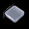 Goodma 100 Pieces Square Mini Clear Plastic Storage Box 2.16x2.16x0.79 in view 2