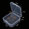 Goodma 100 Pieces Square Mini Clear Plastic Storage Box 2.16x2.16x0.79 in view 3