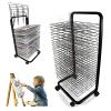 Art Drying Rack - Mobile Paint Drying Rack, Painting Drying Rack With Wheels, Art Organizer For Kids, Stackable Metal Stainless Steel Art Rack, With Removable Shelves ( Size : 25-layer/44x42x90cm ) view 1