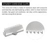 uxcell 60Pcs Ribbon End Crimp Clamps, 20mm Smooth Stainless Steel Pinch Cord End Clasps for DIY Bracelet Making, Silver Tone view 4