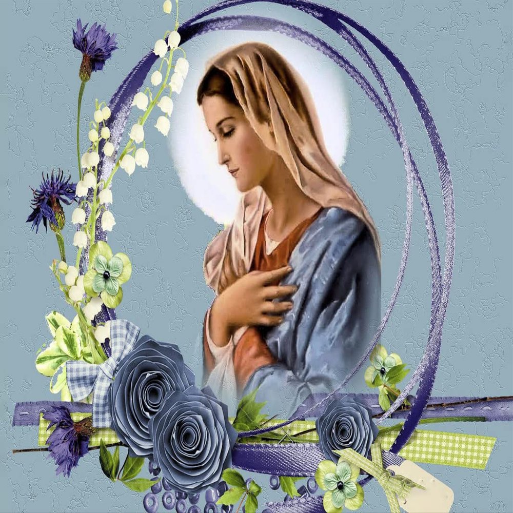 JLANEZ 5D Diamond Painting Virgin Mary Diamond Embroidery Cross Stitch Religion Pictures of Rhinestones Mosaic Craft Kit,G7,30x40cm