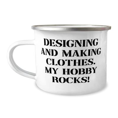 Cute Designing and Making Clothes Gifts, Designing and Making.!, Birthday 12oz Camper Mug For Designing and Making Clothes, Hobby supplies, Hobby equipment, Hobby tools, Hobby kits, Gift ideas for