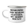Cute Designing and Making Clothes Gifts, Designing and Making.!, Birthday 12oz Camper Mug For Designing and Making Clothes, Hobby supplies, Hobby equipment, Hobby tools, Hobby kits, Gift ideas for view 1
