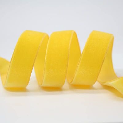 HZLXF1 50yards/lot 9mm Solid Color Velvet Ribbon for Crafts Gifts Garment Accessories (Color : Yellow Gold 660, Size : 9mm)