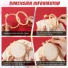 Sintuff 100 Small Embroidery Hoop Bulk 3 Inch Plastic Round Circle Cross Stitch Embroidery Hoop for Art Craft Handy Sewing Home Ornaments Decoration view 4