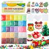 INSCRAFT 30,000 Fuse Beads Kit-30 Individual Packs of Iron Beads Set with 3 Pegboards, 5 Ironing Paper, 10 Patterns, Gifts for Birthday Christmas, Multicolor 5mm Melty Beads Bulk Refill Kit view 1