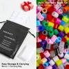 INSCRAFT 30,000 Fuse Beads Kit-30 Individual Packs of Iron Beads Set with 3 Pegboards, 5 Ironing Paper, 10 Patterns, Gifts for Birthday Christmas, Multicolor 5mm Melty Beads Bulk Refill Kit view 3