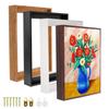 Canvas Floater Frames Kit - 1.25" Deep Floating Frame Wall Art Decor Panels & Stretched Canvas Boards (16"x24", Dark Brown) view 1