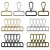 24Pcs Swivel Clasps 1.25" D Ring Lobster Clasp Claw for Strap Push Gate Lanyard Metal Swivel Snap Hooks Lobster Clasp Clips for DIY Keychain Jewelry Crafts Purse Bag Making(3.2cm Inside Diameter) view 1