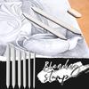 Blending Stump Set,6Pcs Double Head Sketch White Pastel Charcoal Stumps Sketch Blending Stump Drawing Art Blending Shading Pencil for Student Artist view 3