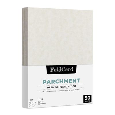 Storm Imitation Stationery Parchment Cardstock Great for Certificates, Menus and Wedding Invitations | Medium Weight 65lb Cover (176gsm) | 8.5" x 11" | 50 Sheets per Pack