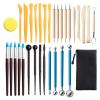 32Pcs Ceramic Clay Tools Kit Ceramic Clay Carving Tool Set Pottery Sculpting Tool for Clay, Fondant, Ceramic, Dough,Cake Decorating,Hand Soap,Pumpkin view 1