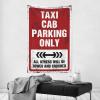 gaeruite Stuff For Your Room Taxi Cab Parking Only Tapestry Bar Accessories For Man Cave Tapestries (Size : 100X150CM) view 2