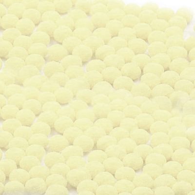 1000 Pieces 1 Inch Craft Pom Poms, Christmas Fuzzy Pompom Puff Balls, Small Pom Pom Balls for DIY Arts, Crafts Projects, Christmas Home Decorations (C28-Light Yellow)