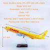 DKHOUN 18.5Inch 1:87 Model Jet Airplane Model DHL B737-800 with Wheels Model Airplane Display Model Plane Resin ABS for Collection Or Gift Ornament view 2