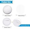 MECCANIXITY Blank Pin Back Button Parts, 58mm 2.25 Inch, 200 Set Sewing Buttons Round Metal Cover Plastic Button Back Clear Film for Button Maker Machine view 2