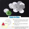 MECCANIXITY Blank Pin Back Button Parts, 58mm 2.25 Inch, 200 Set Sewing Buttons Round Metal Cover Plastic Button Back Clear Film for Button Maker Machine view 4