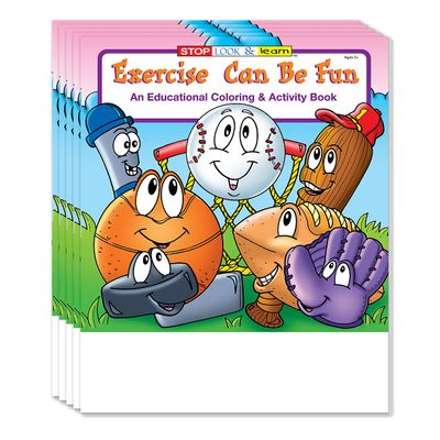 ZOCO Exercise Can Be Fun Educational Coloring Books (25 Bulk Pack, Without Crayons) Games, Puzzles, Fun Activities for Kids