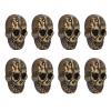 50 Sets Skull Rivets, Punk Skull Head Stud DIY Rivet, Metal Skull Rapid Rivet, Gothic Style Beautiful Fashionable DIY Rivet Accessories for Making Shoes Belts Leather Craft DIY(Bronze) view 4
