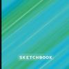Abstract Turquoise Sketchbook, 110 Bank Pages, Sketchbook for Drawing, Doodling and Skteching, Gift Ideas For Family view 1