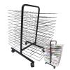 THEGA Art Drying Rack - Artwork Storage Display Rack, Back-to-Back Double-Sided Art Drying Rack, 26 Shelves Paint Drying Rack On Universal Wheels, Artwork Storage Display Rack view 1