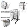 THEGA Art Drying Rack - Artwork Storage Display Rack, Back-to-Back Double-Sided Art Drying Rack, 26 Shelves Paint Drying Rack On Universal Wheels, Artwork Storage Display Rack view 4