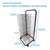 Art Drying Rack - Mobile Paint Drying Rack, Sturdy Metal Art Drying Rack, Mobile Paint Drying Rack, Schools Art And Clubs Art Display Rack, Black Powder Coated Finish ( Size : 35-layer/44x42x106cm ) view 2