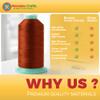 Mandala Crafts Size 277 840D T270 Bonded Nylon Thread - Brown 800 YDs Tex 270 Heavy Duty Sewing Threads for Leather, Jeans, Weaving, Outdoor Marine Upholstery view 2