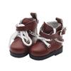 niannyyhouse 15cm Plush Doll Chain Boots Leather Shoes Length 4.5cm 1/6BJD 6in Doll Accessories Dress Up (Dark Brown) view 1