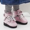 niannyyhouse 15cm Plush Doll Chain Boots Leather Shoes Length 4.5cm 1/6BJD 6in Doll Accessories Dress Up (Dark Brown) view 2