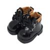 niannyyhouse 15cm Plush Doll High Heeled Leather Shoes Length 5cm 1/6BJD 6in Doll Accessories Dress Up (Black) view 1