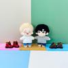 niannyyhouse 15cm Plush Doll High Heeled Leather Shoes Length 5cm 1/6BJD 6in Doll Accessories Dress Up (Black) view 2