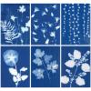 AIQINHU Sun Print Paper Cyanotype Paper Kit, 32 Sheets Sun Art Paper with 1 Plastic Tool for Sun Printing, Light Sensitive Solar Photography Paper for Kids DIY Crafts (A5) view 4