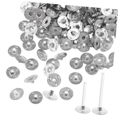 MAGICLULU 300 Pcs Candle Wick Base Wick Sustainer Tabs for DIY Candle Making Supplies