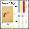 6 Pieces DIY Scrapbook Album 6 x 8 Inch Hardcover Photo Albums Stretchable Folding Kraft Paper Photos Collection Folding Adventure Book for Wedding Anniversary Graduation Gift(White) view 2