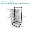 THEGA Art Drying Rack for Classroom - Mobile Metal Art Storage Rack, Paint Drying Rack Art Metal Artwork Storage Display Rack for Schools and Art Clubs Drying Rack (Size : 25-layer/44x42x90cm) view 2