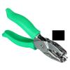 PATIKIL 0.2" Square Single Hole Punch, Handheld Hole Puncher with Grip Metal Paper Puncher for DIY Craft Scrapbook Ticket Card, Green view 1