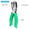 PATIKIL 0.2" Square Single Hole Punch, Handheld Hole Puncher with Grip Metal Paper Puncher for DIY Craft Scrapbook Ticket Card, Green view 4