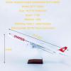 DKHOUN 18.5Inch 1:150 Model Jet Airplane Model Switzerland B777-300Er ABS Display Model Plane Resin for Collection Or Gift Ornament view 2