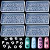 6 Sets 3D Letters Silicone Molds, Transparent Mini Alphabet Resin Molds, A-Z 26 Alphabets for Nail Art Charms, Pendants, Jewelry Making Craft view 1