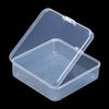 DKAOVH 5 Pack Clear Plastic Beads Storage Containers Box with Hinged Lid for Beads and More (3.3 x 3.3 x 1.1 Inch) view 1