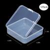 DKAOVH 5 Pack Clear Plastic Beads Storage Containers Box with Hinged Lid for Beads and More (3.3 x 3.3 x 1.1 Inch) view 2