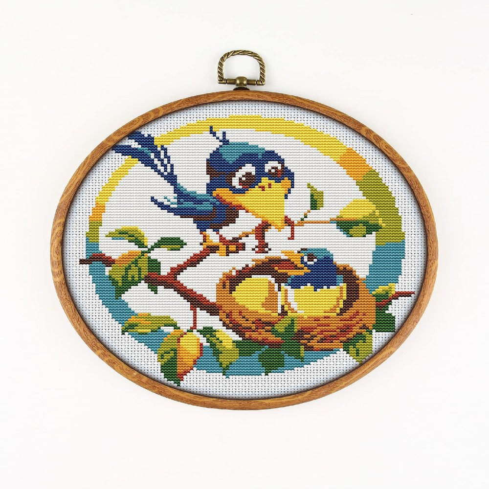Bird CS010 - Counted Cross Stitch Pattern. Only Printed Pattern Inside. No Fabric, Threads, Needles, Hoops.