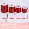 LEREATI 2mm Nylon Cord 328 Feet Satin Rattail Cord Nylon String for Bracelets Making, Jewelry String Macrame Cord Bracelet Thread for Necklace Chinese Knotting Beading Jewelry (Black) view 3