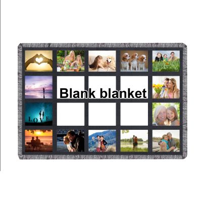 GEKIXUTP 1 Pack Sublimation Blanket Blanks 40"X60" Throw Blankets for Heat Press, Baby Printed Blanket, DIY Custom Personalised Sublimation Photo with 20 Panel