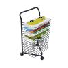 XLTFUC 16-Tier Kids Art Drying Rack, Mobile Metal Art Storage Rack - Space Saving Rack (for A3 Artwork/Painting) Gifts for Kids (Size : 55x37x89CM) view 1