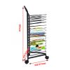 XLTFUC 16-Tier Kids Art Drying Rack, Mobile Metal Art Storage Rack - Space Saving Rack (for A3 Artwork/Painting) Gifts for Kids (Size : 55x37x89CM) view 2
