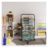 XLTFUC 16-Tier Kids Art Drying Rack, Mobile Metal Art Storage Rack - Space Saving Rack (for A3 Artwork/Painting) Gifts for Kids (Size : 55x37x89CM) view 4